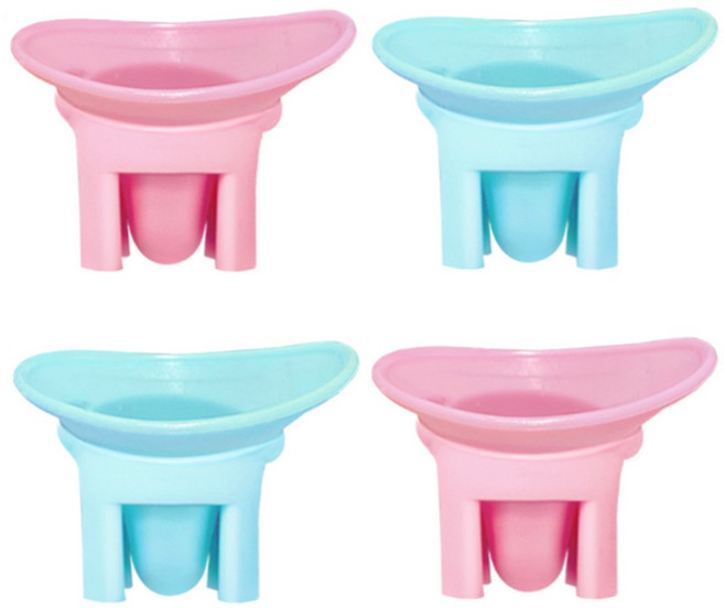 1+1 말랑말랑 안구 세척컵 아이 클리너 눈알 청소 눈 세척 세정 봉, 1세트, 핑크+투명블루