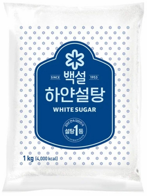 백설 하얀설탕, 1kg, 1개