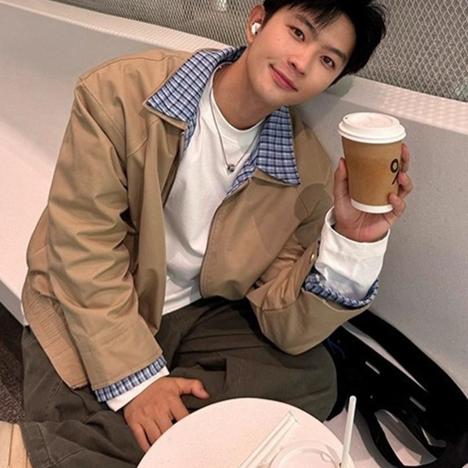 ANYOU 남성 자켓 루즈핏 클래식 롱슬리브 캐주얼 데일리 아우터