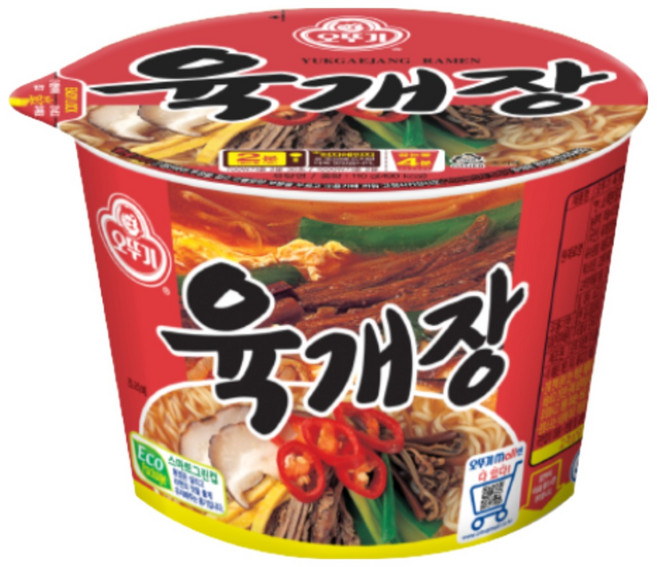 오뚜기 육개장 컵라면, 12개