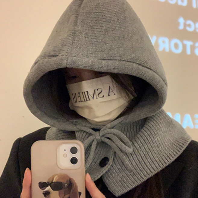 나겔스만 여성머플러 모자목도리 후드머플러 방한목도리 2개