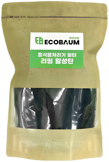 [호환] 스마트카라 루펜 에코체 홈바이홈 린클 쉘퍼 휴렉 히어로 블루벤트 무무 웰릭스 신일 한일 음식물처리기 필터 리필 활성탄, L