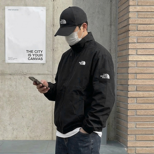 노스페이스 바람막이 WB 빌란 JK 아네 OD EX 자켓 + 다용도 가방 세트