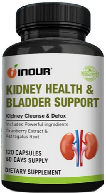 신장 정화 해독 회복 및 방광 건강 지원 - 크랜베리와 주니퍼 베리가 함유된 찬카 피에드라 신장 회복 보조제 (해독 및 방광 건강 증진), 1개, 120정