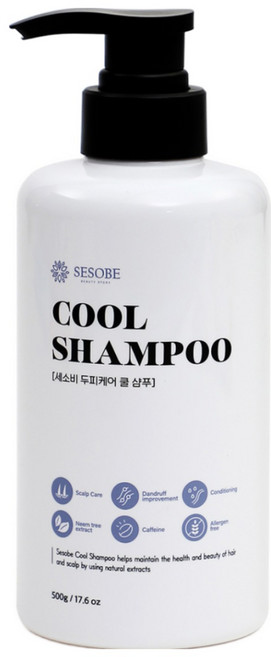 세소비 저자극 쿨샴푸 비듬 두피케어 지성샴푸1위, 1개, 500g