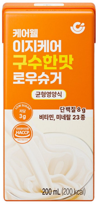 케어웰 이지케어 구수한맛 로우슈거 저당 균형영양식, 30개, 200ml