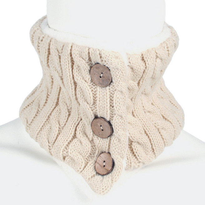 마드레마노 단추 니트 방한 넥워머 목토시