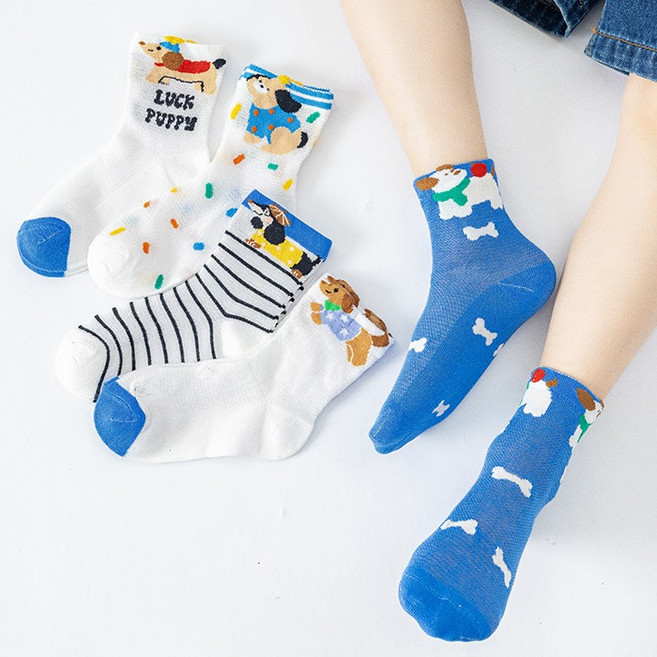 슈가앤 주니어 아동용 NH공용메쉬 양말 5켤레 양말세트 유아 아동 초등 양말