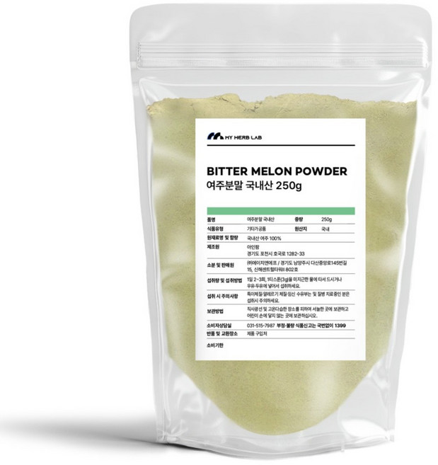 마이허브랩 여주분말 100% 국내산, 2개, 250g