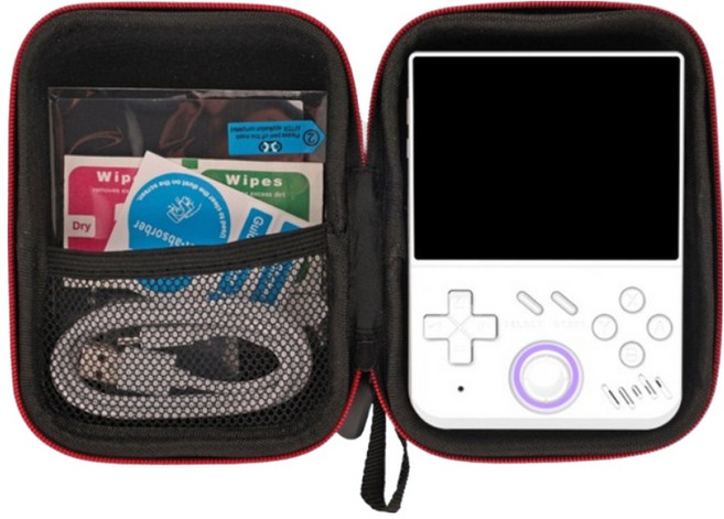 SorJar 게임기 3.5인치 18000종 고전게임 어린시절 추억 4000mAh 지원 한글, 흰색