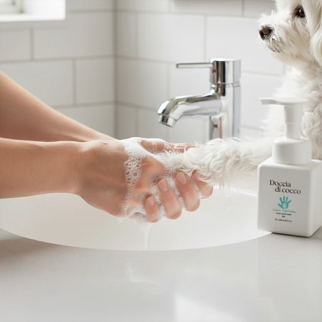 강아지 발사탕 풋 버블 특허 받은 메이신 클렌저 고양이 애견 반려동물 발바닥 무향 무자극 핥아도 되는 자연 유래 성분 세정제 샴푸겸용, 2개, 300ml - 쿠팡