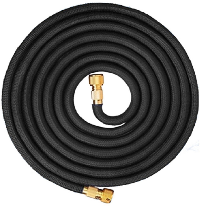 리빙엔터 하이프레셜 라텍스 매직호스 물호스 길이 7.5M 15M 22M 30M 단품 세차호스 수도호스 베란다호스 청소호스, 블랙