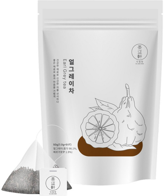 다정헌 얼그레이 차, 1g, 50개입, 1개