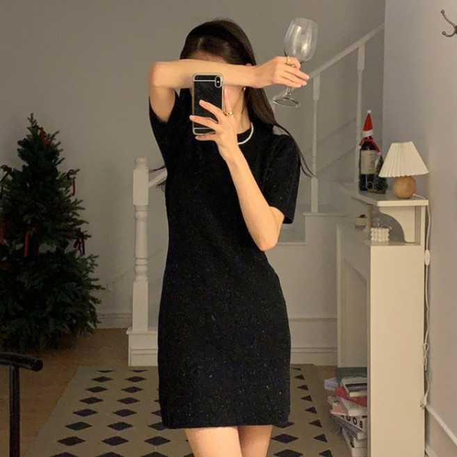 루어스룸 블리제 트위드 연말룩 미니 하객룩 원피스(2color)