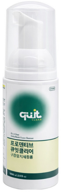 큐잇클리어 거품형 교정기 세정제 교정 유지장치 의치 틀니 마우스피스 세척, 1개, 50ml