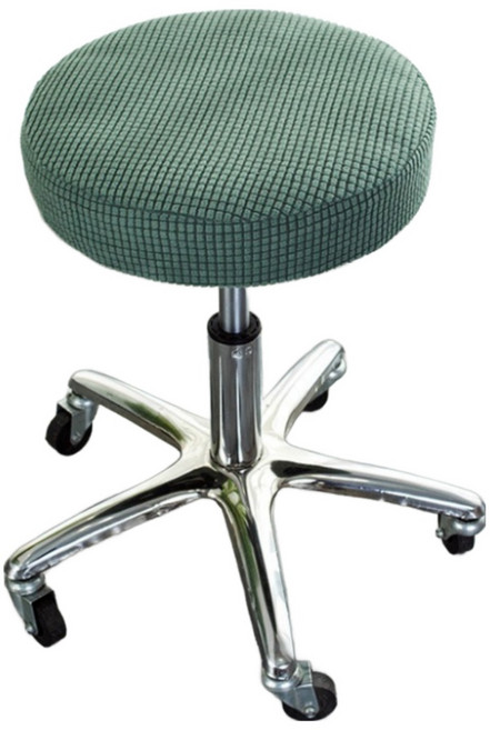 초이시스 프리미엄 고탄력 둥근 원형 의자 커버, 모카그린, 1개