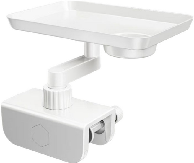 침실 침대 옆 테이블 프레임은 회전하면서 고정된 방향을 바꿀 수 있습니다., 흰색