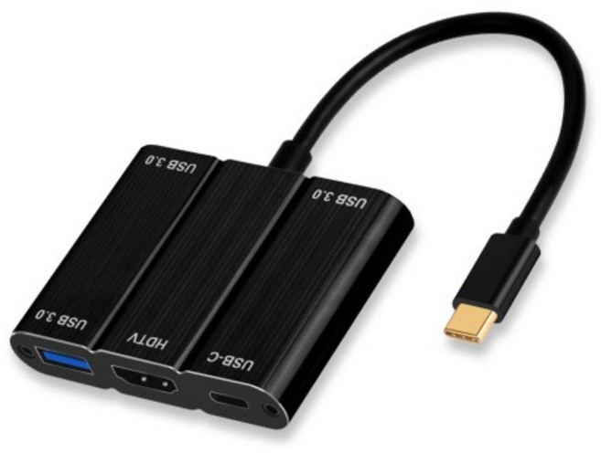 뉴비아 5 in 1 멀티포트 HDMI C타입 USB허브 SDC-B5M, 블랙, 1개
