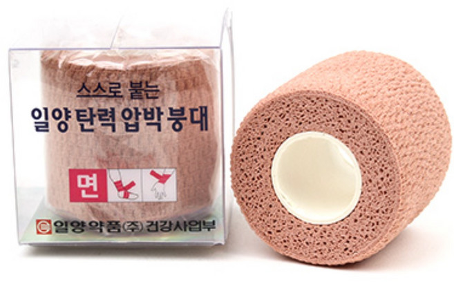 일양 자가점착식 압박붕대 탄력보호대, 자가접착탄력보호대 면 2인치, 1개, 1개입