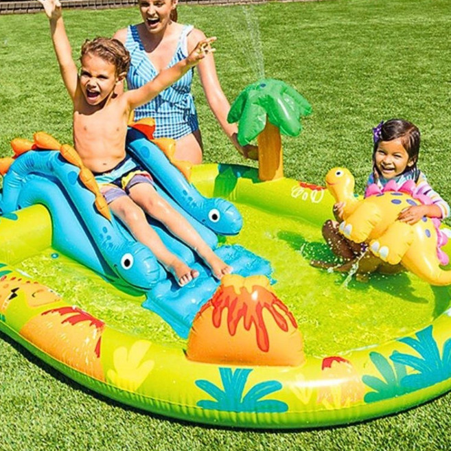 인텍스 공룡랜드 미끄럼 풀장, B.공룡 미끄럼 분수 풀장, 1