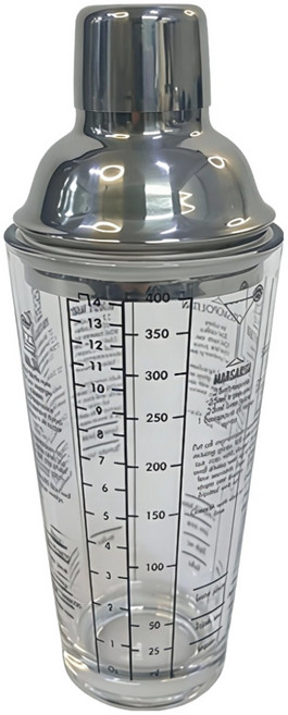 글라스 레시피 칵테일 쉐이커 400ml 칵테일용 글라스, 1개