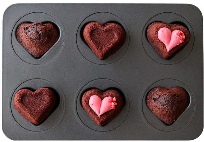 코타 하트 티그레형 오븐팬 6구 MP187, 1개