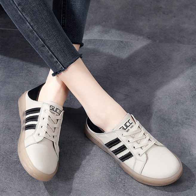 MJ21 여성 소가죽 블로퍼 플랫슈즈