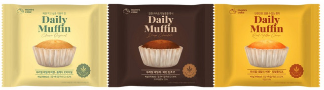 맘스케이크 우리밀 데일리 머핀 3가지맛 맛별세트 54개