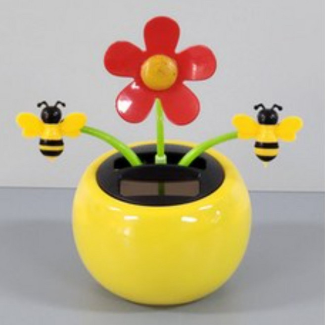 씨엠월드 태양열 흔들인형 노호혼 코스모스 / 해바라기 실내장식 인테리어소품 소품, 1개, 코스모스모양