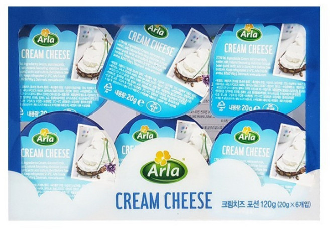 Arla 알라 크림치즈 포션 120g, 10개