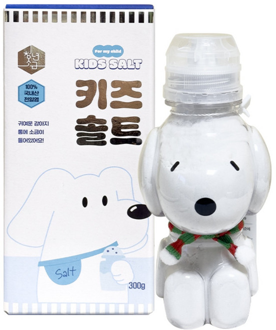 우리 아이가 안심하고 먹을 수 있는 국내산 천일염 키즈 솔트 어린이 소금, 1개, 300g
