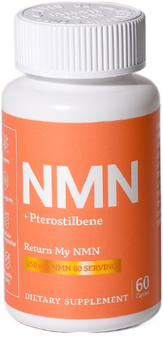 NMN & 프테로스틸벤의 완벽한 조합. 프리마베라 리턴 마이 NMN 250mg 캡슐, 3박스, 650g