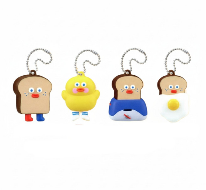 [세트] 체인소맨 레제편 꾸벅꾸벅 피규어 가챠 캡슐토이 4종 풀세트