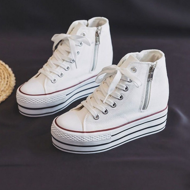 예니브 내부 높이 10CM 지퍼식 캐주얼화 트렌디 높이 증가화