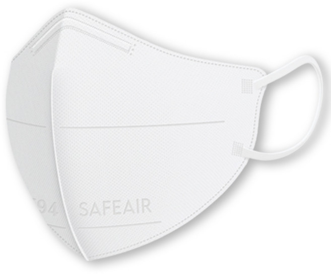 세이프에어 새부리형 케어보건용마스크 대형 KF94, 퓨어화이트, 5개, 10개입