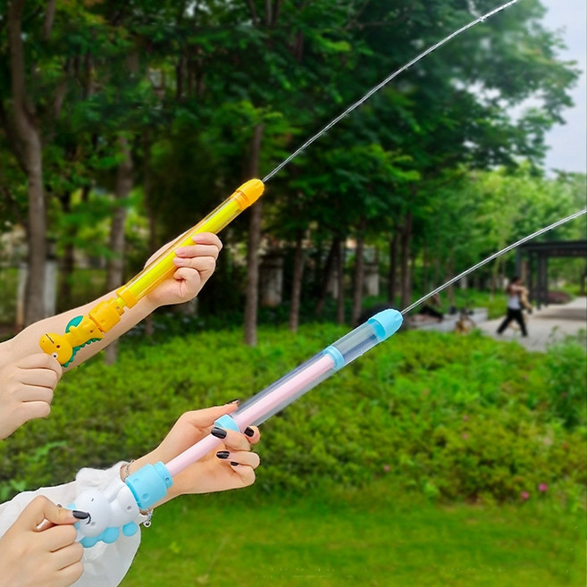 어린이 물놀이 롱 대포 주사기 물총 2종 세트, 유니콘 (화이트+블루+핑크), 3개