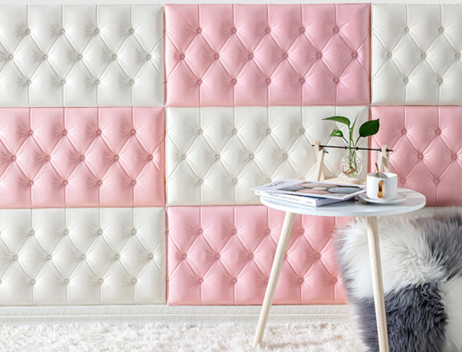 홈앤힐링 벽 충격방지 스펀지 고탄성 스티커식 벽쿠션, 4개, 크림 화이트