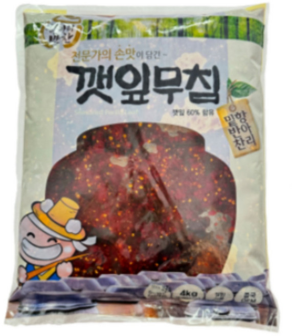 항아리밑반찬 깻잎무침 4kg 깻잎지 깻잎절임, 1개