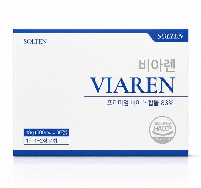 [비아렌] 남성정활제 600mg 국내 유일 활력 책임 솔루션 정력, 1개, 30정