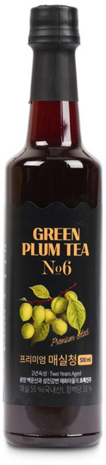 [다압매율]매실플러스 프리미엄 매실청 500ml, 1개