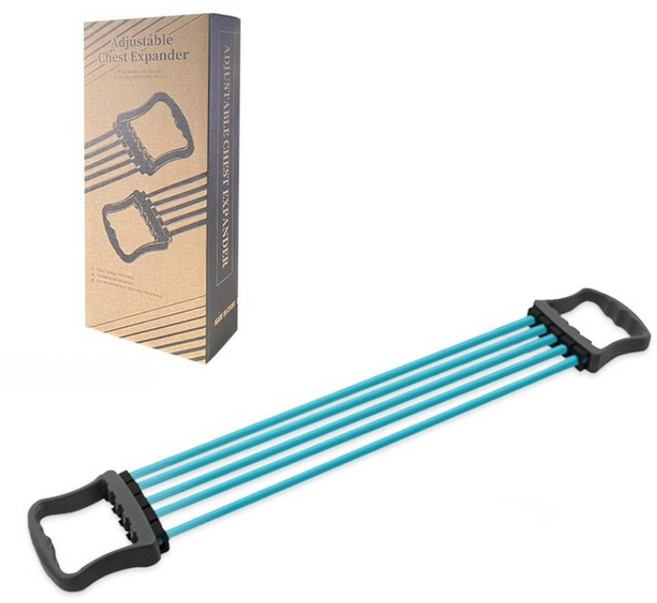 멀티 튜빙밴드 가슴 등 어깨 근력 훈련용 홈트레이닝 멀티 밴드, 1개, Blue