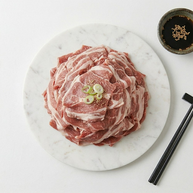 제주 흑돼지 뒷다리살 불고기 제육 구이용, 1개, 2kg