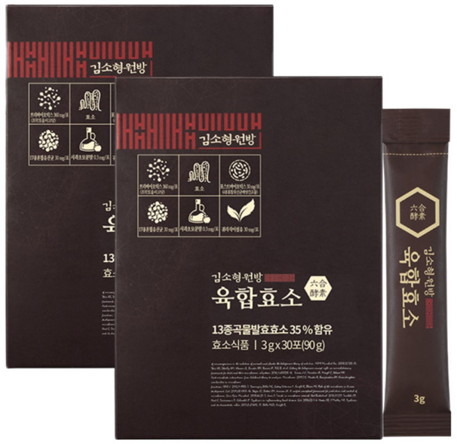 김소형원장 13종 곡물발효효소 육합효소, 90g, 2박스