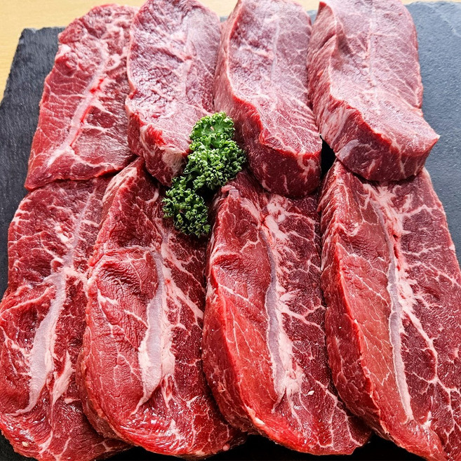 쇠고기집 호주산 청정우 부채살 메가 스테이크, 2개, 500g