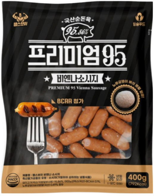 햄스보이 비엔나 수제소세지400g 국내산돼지고기 한돈100% 돈육함량95.86% 소시지, 1개, 400g