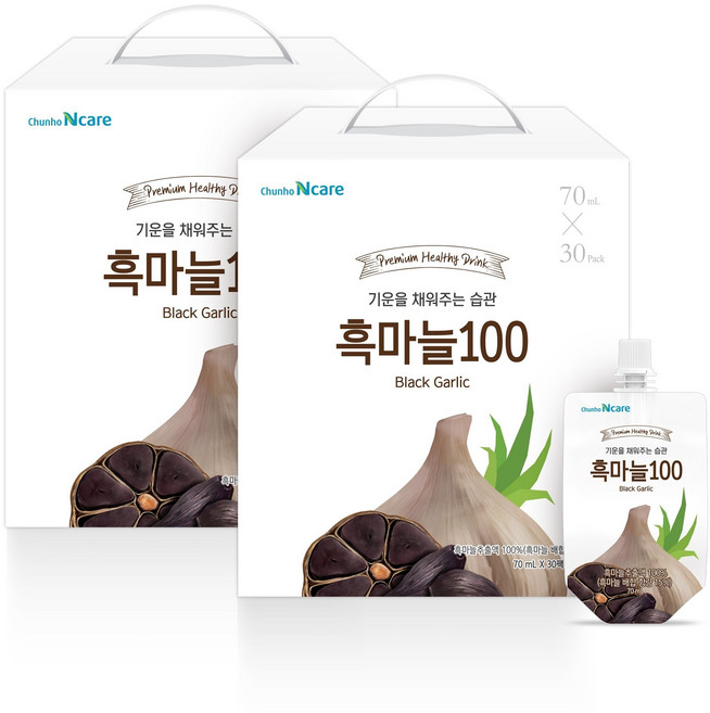 천호식품 흑마늘진액 천호엔케어 흑마늘100 70ml X30포, 2.1L, 3개