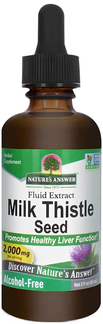 네이쳐스앤서 밀크 씨슬 2000mg 리퀴드 글루텐 프리, 1개, 60ml - 쿠팡