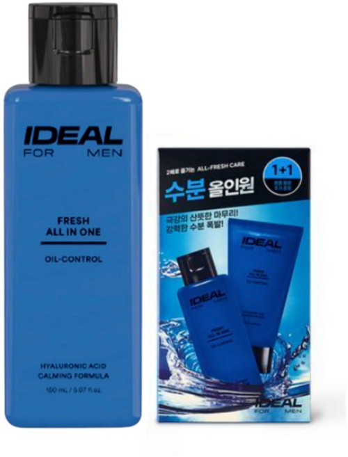 대용량 아이디얼 포맨 프레시 올인원 리뉴얼 150ml 2개