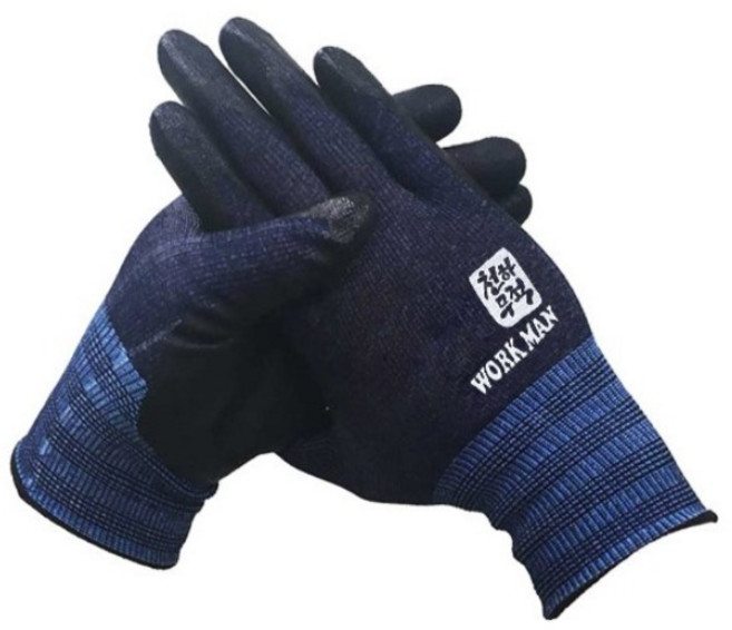 천하무적 승리 워크맨 장갑, 천하무적  워크맨-네이비 L, 10개