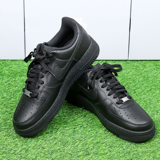 [국내정품] 나이키 운동화 에어포스 원 스니커즈 흰색 올백 올검 검정 여성 남성 신발 JCUBE 키링증정